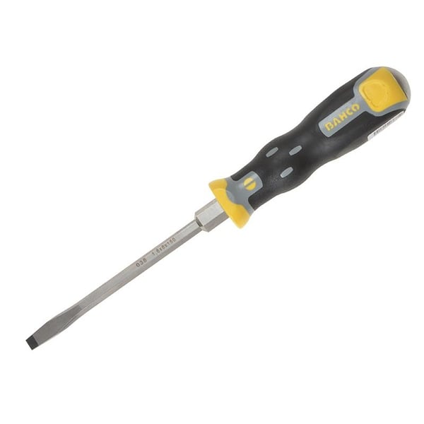 Bahco Tekno+ Skruetrækker med gennemgående skaft, afrundet kærvspids 6,5 mm x 125 mm