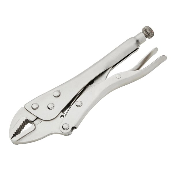BlueSpot Tools Hurtigudløsende låsetang med lige kæbe 250 mm (10 tommer)