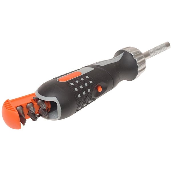 Bahco 808050p Pistol Ratchet Screwdriver & 6 Bits