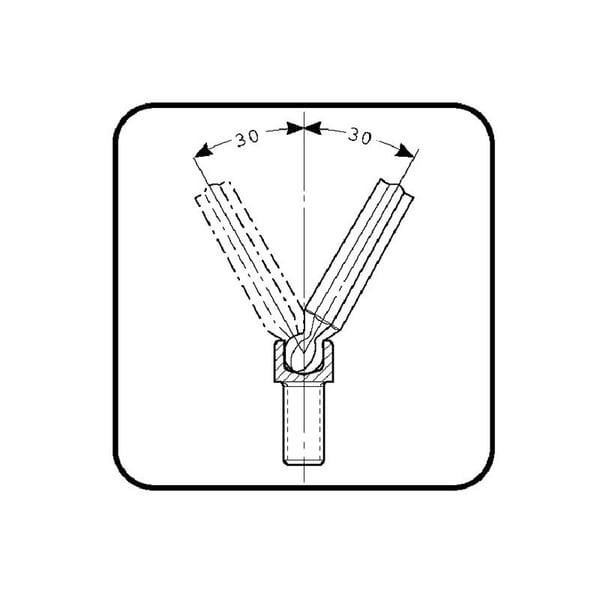 Bahco Be-9770 Metric Long Ball End Hex L-key Set, 9 Piece