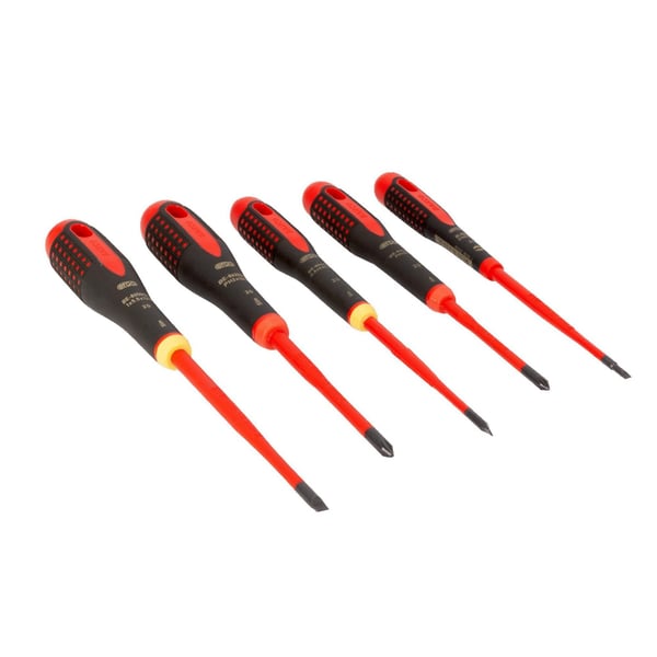 Bahco Be-9881sl Ergo Slim Vde Insulated Screwdriver Set, 5 Piece