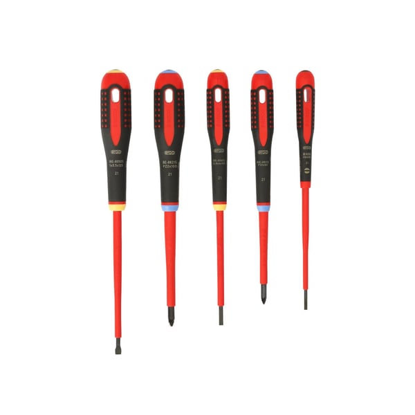 Bahco Be-9882s Ergo Vde isoleret skruetrækkersæt, 5 dele