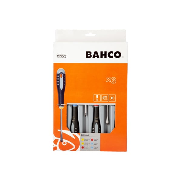 Bahco Be-9886 Ergo Ruuvimeisselisarja, 6 osaa