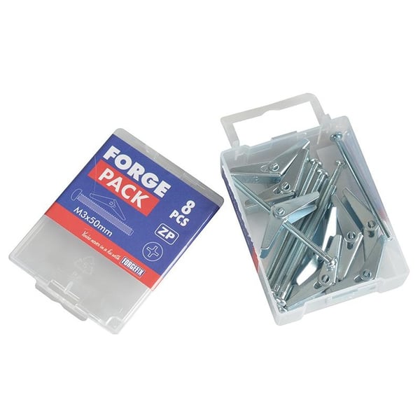 Forgefix Kipsilevyn jousikiinnike Zp M3 X 50mm Forgepack 8