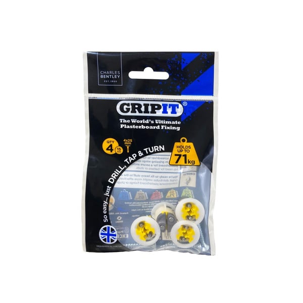 Gripit Yellow Kipsilevykiinnikkeet