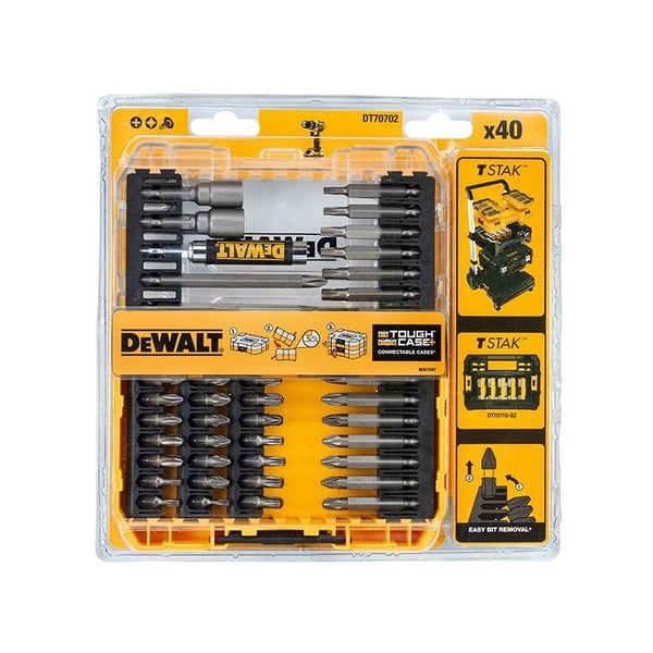 DeWALT Power Tools Dt70702 Skruetrækkersæt, 40 dele