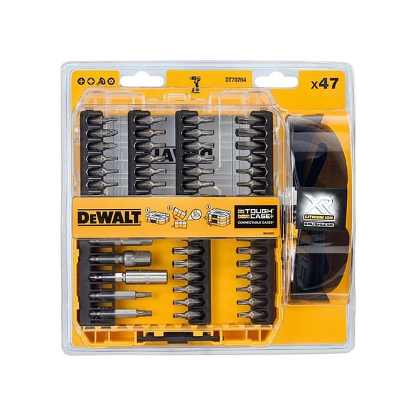 Dewalt Power Tools Dt70704 Ruuvaussarja, 47 osaa + suojalasit