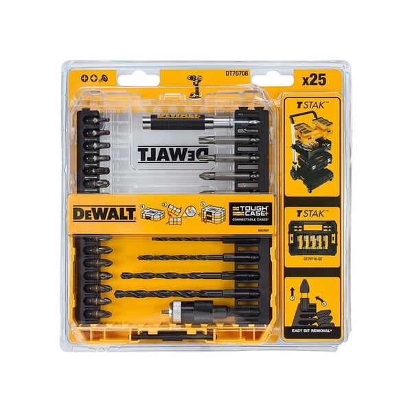 Dewalt Power Tools Dt70708 poraussarja, 25 osaa