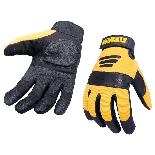 DeWALT Power Tools Handsker med syntetisk polstret læderhåndflade - Large