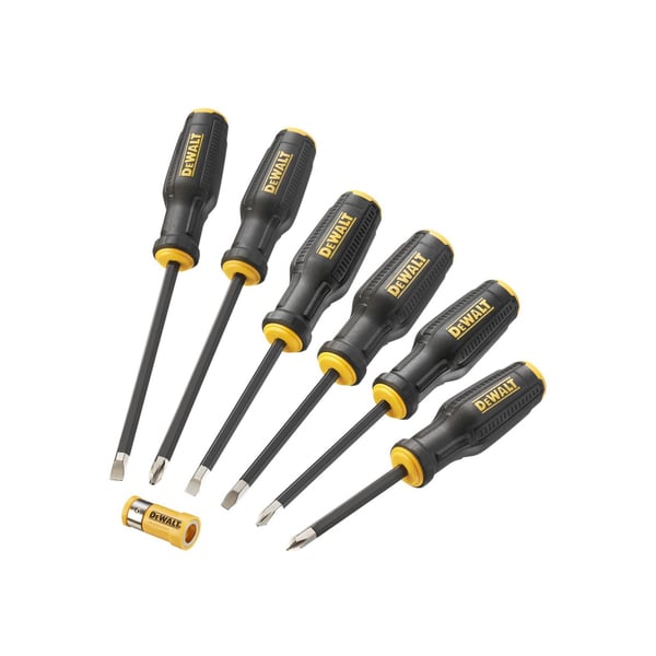 Dewalt-käsityökalut, Full Fit -ruuvimeisselisarja, 6 osaa