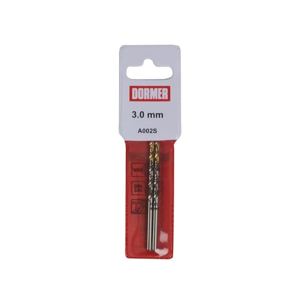 Dormer Pouch Pack A002 Hss-tin Coated Jobber Drill Bits Metric