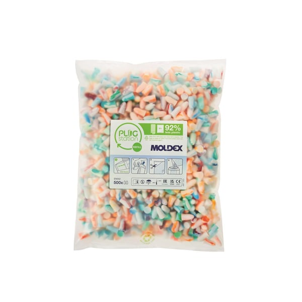 Moldex Tændrør Plugstation 500 Refill Snr 35 Db (500 par) Moldex Tændrør Plugstation 500 Refill Snr 35 Db (500 par)