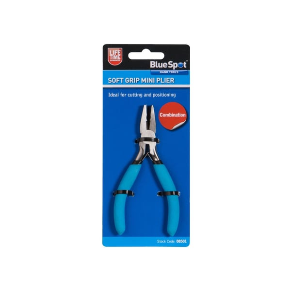 BlueSpot Tools Mini kombinationstang med blødt greb