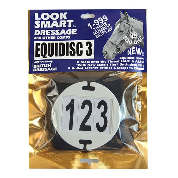 Equidisc 3 Numbers Horse Dressage Number Holder