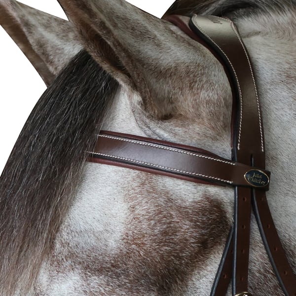 John Whitaker Pick N Mix Leather Flat Horse Browband
