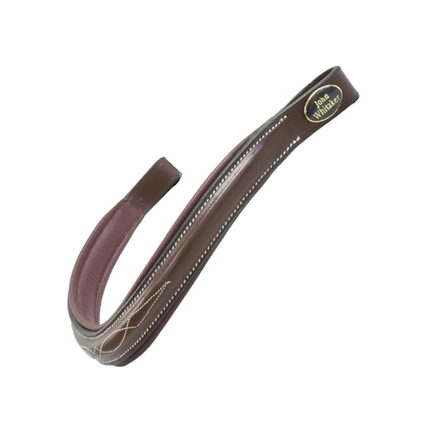 John Whitaker Pick N Mix Leather Raised Logo Horse Browband