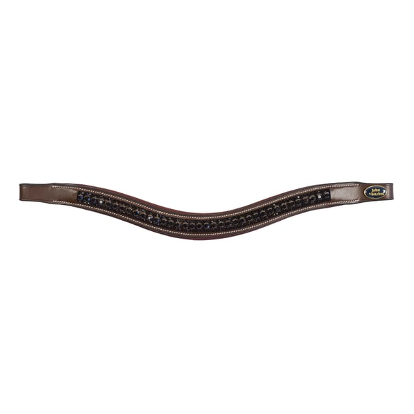 John Whitaker Pick N Mix Leather Crystal Horse Browband