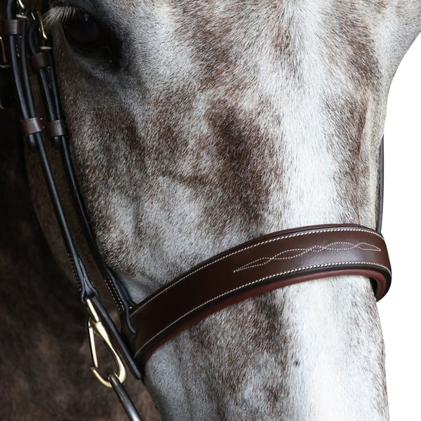 Whitaker Leather Flat Horse Noseband