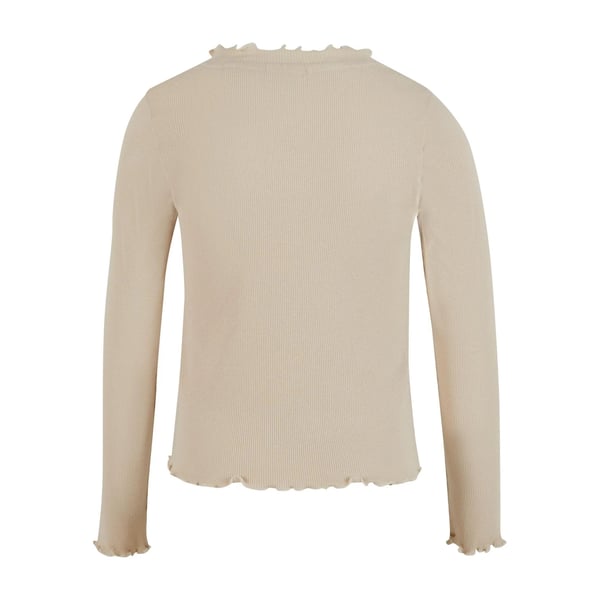 Urban Classics Girls Short Ribbed Long-Sleeved T-Shirt