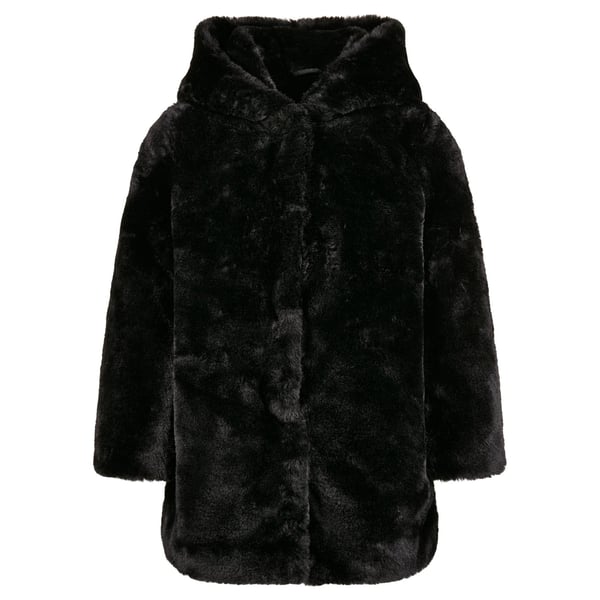 Urban Classics Girls Teddy Fleece Hooded Coat
