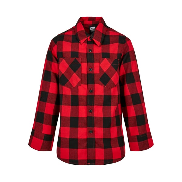 Urban Classics Boys Checked Flannel Shirt