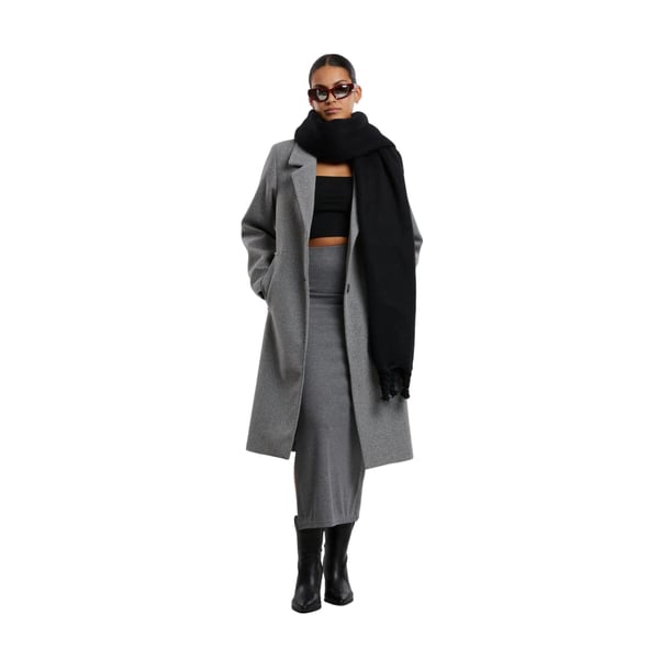 Urban Classics Womens/Ladies Ribbed High Slit Maxi Skirt