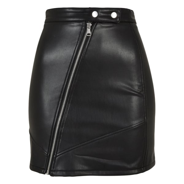 Urban Classics Womens/Ladies Biker Faux Leather Skirt