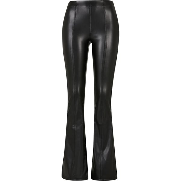 Urban Classics Womens/Ladies Synthetic Leather Flared Trousers