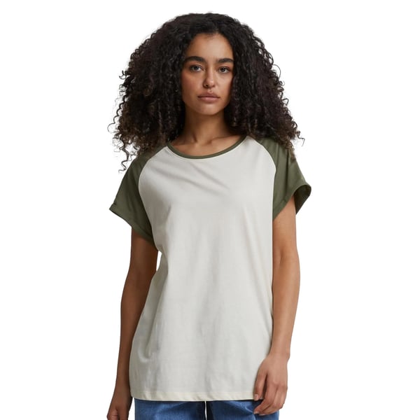 Urban Classics Naisten Kontrasti Raglan T-paita