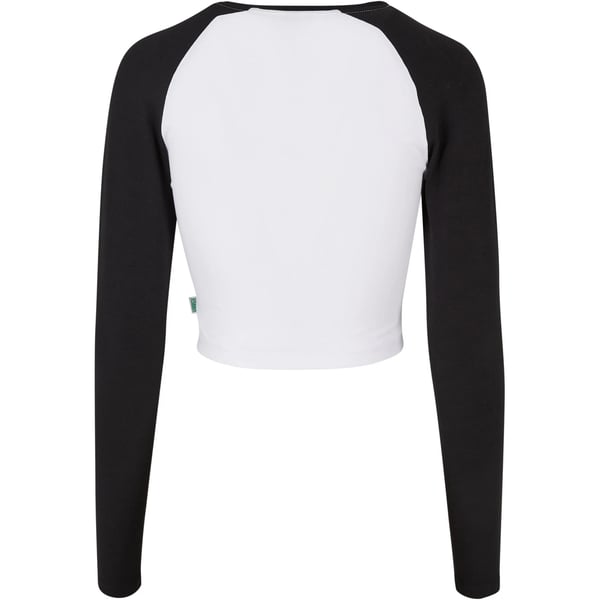 Urban Classics Womens/Ladies Retro Organic Long-Sleeved Crop T-Shirt