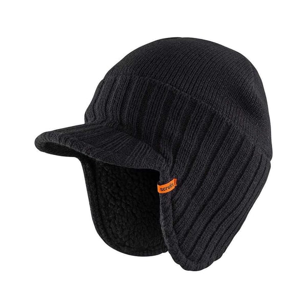 Scruffs Mens Trade Curved Peak Beanie