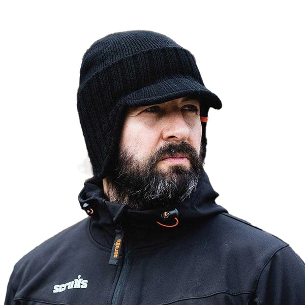 Scruffs Mens Trade Curved Peak Beanie