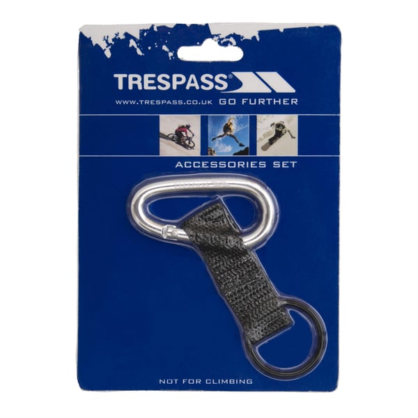 Trespass Affix 6mm karabiini hihnalla ja kumirenkaalla Trespass Affix 6mm karabiini hihnalla ja kumirenkaalla