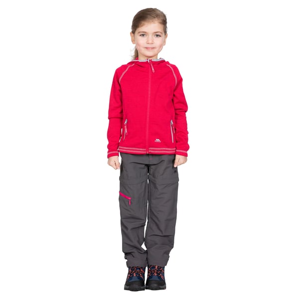 Trespass Childrens Girls Goodness Full Zip Hooded Fleece Jacket