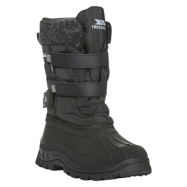 Trespass Childrens Boys Strachan II Waterproof Touch Fastening Snow Boots