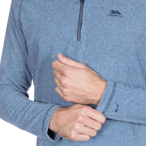 Trespass Mens Keynote Anti Pilling 1/4 Zip Fleece Top