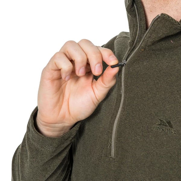 Trespass Mens Keynote Anti Pilling 1/4 Zip Fleece Top