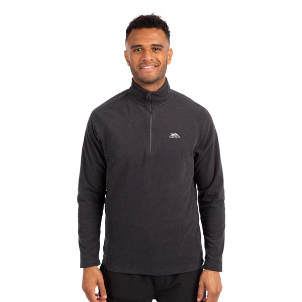 Trespass Mens Keynote Anti Pilling 1/4 Zip Fleece Top
