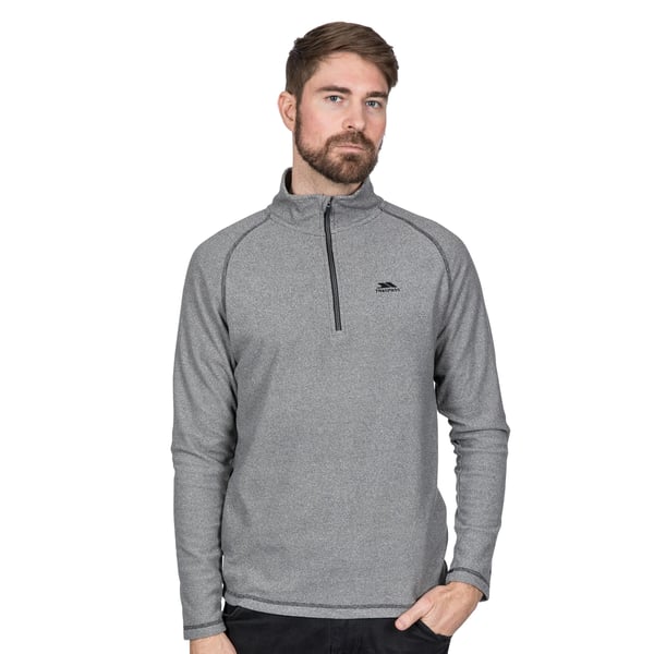 Trespass Mens Keynote Anti Pilling 1/4 Zip Fleece Top
