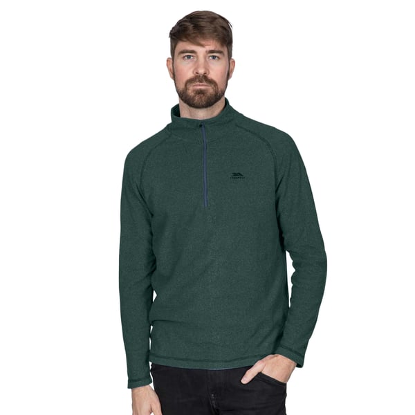 Trespass Mens Keynote Anti Pilling 1/4 Zip Fleece Top