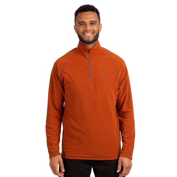 Trespass Mens Keynote Anti Pilling 1/4 Zip Fleece Top