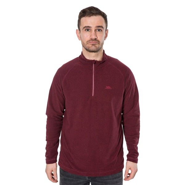 Trespass Mens Keynote Anti Pilling 1/4 Zip Fleece Top