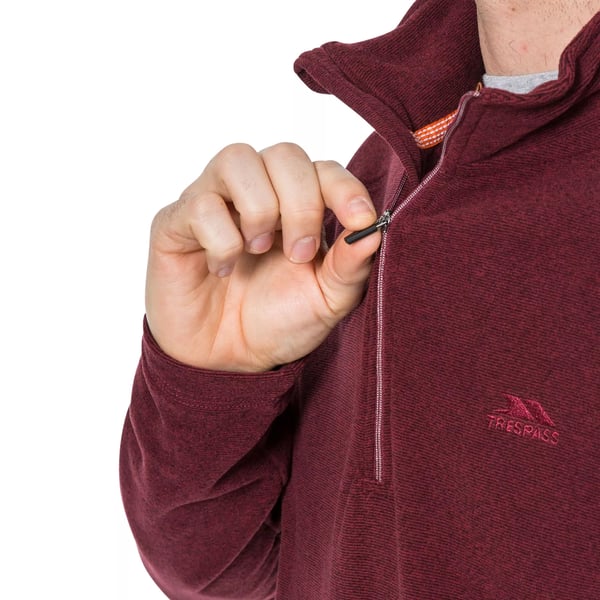 Trespass Mens Keynote Anti Pilling 1/4 Zip Fleece Top