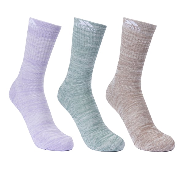 Trespass Womens/Ladies Helvellyn Trekking Socks (Pack Of 3)