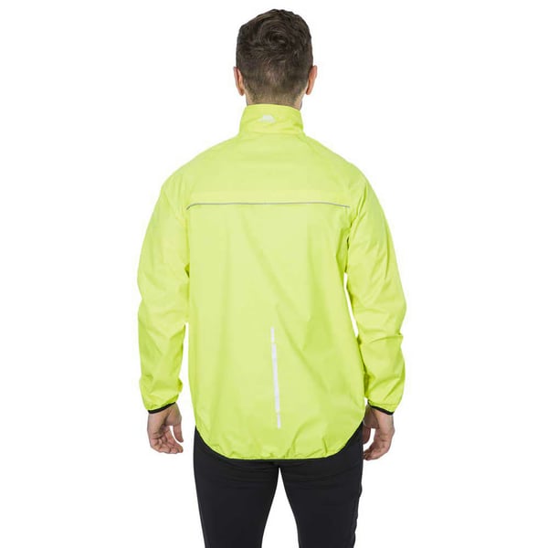 Trespass Mens Retract Hi-Vis Packaway Waterproof Jacket.