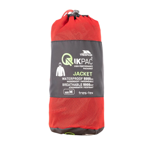 Trespass Qikpac X Unisex Packaway-jakke