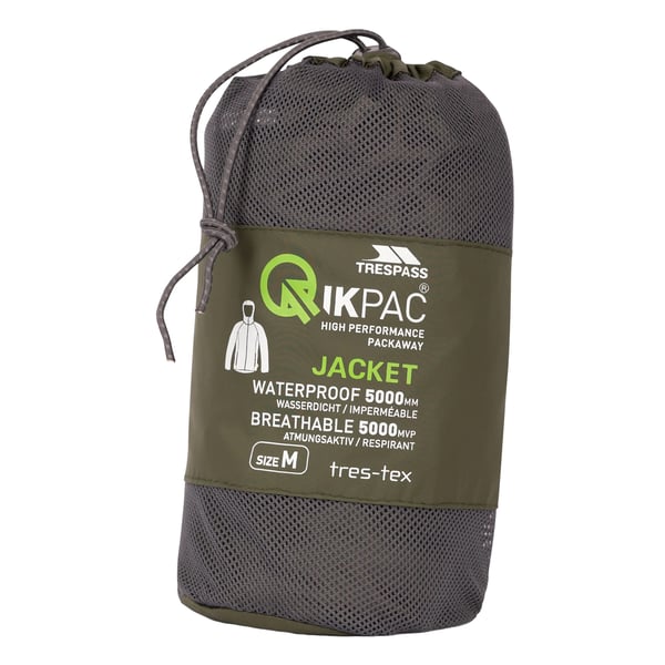 Trespass Qikpac X Unisex Packaway-jakke