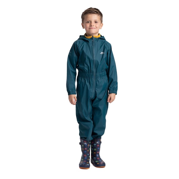 Trespass Childrens/Kids Button Rain Suit