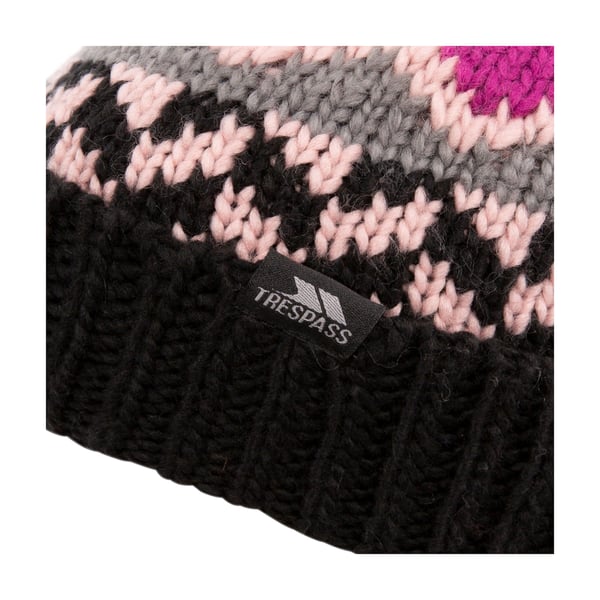 Trespass Childrens/Kids Twiglet Chunky Knit Fleece Lined Hat