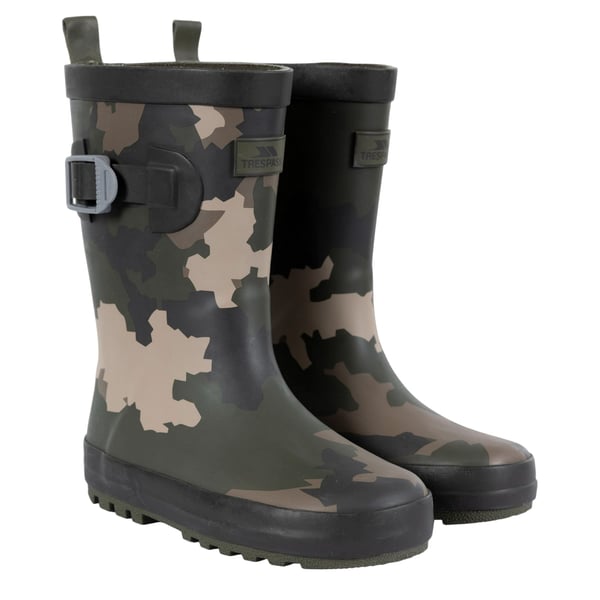 Trespass Childrens/Kids Puddle Camo Wellington Boots
